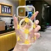 Funda de Teléfono Pintada a Mano con Temática del Sol Más Vendida Transfronteriza Adecuada para Apple 18Pm Transparente Magnética iPhone 17 Funda Protectora Anticaídas