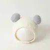 Gorro de Lana Gruesa para Bebé de Otoño e Invierno Estilo Coreano Lindo Gorro de Felpa con Protección para las Orejas Unisex para Niños Cálido Gorro de Punto Pullover
