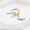 Collar Zhongxing 14k Oro Verdadero Micro-incrustado Zirconio Hebilla de Conexión Cabeza Hebilla de Perla Cabeza Hebilla Cuerda de Tracción en Espiral Accesorios DIY Hechos a Mano
