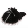 Pantuflas de Piel para Mujer Transfronterizas de Comercio Exterior 2026 Nuevo Estilo Otoño e Invierno Lazo Hogareñas de Felpa Larga Cerradas de Punta de Algodón para Uso en Exteriores