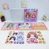 Professor(a) da Sala de Aula Supercarregado(a) - Livro Silencioso Magnético Transformação de Personagem Imersiva Adesivo Magnético Divertido Brinquedo de Role-Play para Meninas