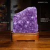 Ornaments de caverna de cristal natural para atacado, tigela tesouro de caverna de ametista uruguaia, ornamentos desmagnetizantes de feng shui para casa e escritório