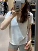 Camiseta Casual de Linho com Gola V Relaxada e Manga Curta de Floco de Neve para Mulheres, Verão Casual com Caimento Solto, Blusa Interna Plus Size, Camada Base Versátil