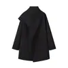 Comércio Exterior Transfronteiriço Atacado à Vista Estilo Europeu e Americano Feminino Inverno Novo Moda Acessórios de Cinto Casaco de Lã Feminino Dupla Face