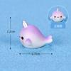 Decoración de micropaisaje de animales marinos, accesorios para acuarios, dibujo animado de foca linda, pez de un solo cuerno, decoración de bonsái