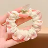 Laço de Cabelo Infantil Estampa Frutas Intestino Pequeno Corda de Cabelo para Meninas Rabo de Cavalo Headband Coque Corda de Cabelo Elástico de Alta Elasticidade Acessórios de Cabelo