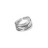925 Sterling Silver Cold Style Anel Mulheres Internet Celebridade Moda Personalizada ins Trendy High-end Retro Finger Ring