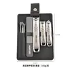 Cortador de Unhas de Aço Inoxidável Transfronteiriço Conjunto Degradê Conjunto de Dez Peças com Cortador de Unhas Angulado Portátil Impresso Ferramentas de Manicure e Nail Art