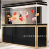 Acuario Grande de Aleación de Aluminio para Sala de Estar, No Requiere Cambio de Agua, Filtro de Fondo Ultra Transparente, Acuario para Entrada, Tanque de Peces Pantalla de Partición Montado en la Pared