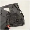 Bolso de hombro de mezclilla de gran capacidad nuevo, estilo japonés y coreano de nueva temporada, bolso cruzado de moda casual relajado para mujer, adecuado para ir al trabajo