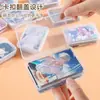 Caja de almacenamiento de cartas, organizador transparente pequeño para tarjetas y monedas con tapa, adecuado para Yu-Gi-Oh! y tarjetas de Ultraman, caja pequeña para clasificar y coleccionar