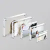 Moldura de foto acrílica quente transfronteiriça pêndulo magnético DIY quadrado cartão goo cartão de preço de cristal moldura de foto transparente-