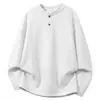 M-8XL Cuello Henry 2026 Nueva Talla Grande Sudadera Pesada para Hombre Chaqueta Estilo Americano con Cuello Polo para Hombre