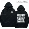Hoodie Cross-Border Aliexpress 2025 Novo Modelo Grito de Medo Dupla Face Unissex Manga Longa Tamanho PP