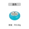 Plata de Ley S925 Rueda Arcoíris Cuentas Pegamento Colorido Hecho a Mano DIY Accesorios para Joyería Pulsera Separador de Cuentas Macaron