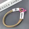 Lanyard Corto para Teléfono, Anticaída, Correa de Muñeca Antideslizante, Cadena Cruzada Tejida para Teléfono Color Bloque Estilo Chanel para Mujer