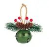 Sinos de Natal Coloridos Personalizados Pingentes Folhas de Pinheiro Frutas Vermelhas Pinhas Decoração Enfeites de Árvore de Natal Atacado de Fábrica Amazon