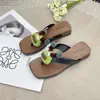 Nuevas y lindas chanclas de monstruito para mujer, para usar en verano al aire libre, con suela suave, cómodas sandalias de dedo para la playa y la costa, antideslizantes