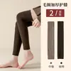 Calcetines Largos Gruesos con Forro de Felpa para Mujer, Calcetines Calientes hasta la Rodilla para Invierno, Calentadores de Piernas Resistentes al Frío