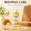 Spray de Cera de Abejas para Cuidado de la Madera para Pisos de Madera del Hogar y Muebles de Secuoya, Aceite de Cera de Mantenimiento Pulidor y Antirroturas