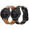 Para Garmin Jiaming vivoactive3/vivomoveHR capa principal correa de reloj de cuero de vaca genuino correa de costillas