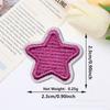 Adesivos de Tecido Bordados Estrela de Cinco Pontas Bordados Acessórios para Roupas Infantis Adesivos de Remendo para Buracos Decoração de Capa de Celular Pacote de Material DIY Atacado