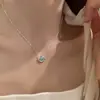 Collar estrellado ultrabrillante de estilo coreano con circonitas completas para mujer, accesorio de cadena para clavícula de nicho de lujo ligero de alta gama, gargantilla elegante y cadena para suéter