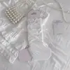 Meias Femininas Youjiaxiu com Laço para Panturrilha Estilo Miu Meias Finas para Pernas Amontoadas Meias Doces com Barra Rebatida Cobertura para Pés Aquecedores de Pernas