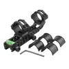 Soporte de nivel para diámetro de tubería de 25,4/30 mm, extensión trasera de una pieza para diámetro de tubería de 30 mm, clip de puntería integrado