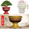 Molde para Vaso de Flores de Cimento Estilo Europeu, Plástico Espessado DIY Vasos Redondos Grandes e Pequenos Molde de Modelo de Construção Modelo Romano
