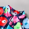 Traje de baño para niños y niñas de una pieza, de secado rápido, cálido, de manga larga, con protección solar, de dibujos animados, para bebés y niños
