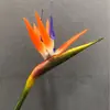 Se Puede Ver Flor de Ave del Paraíso Simulada de PU Strelitzia Reginae Arreglo de Flores de Plástico Blando Decoración del Hogar Estilo Europeo Individual Planta Decorativa de Ave Grulla de Fuego