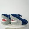 Nuevas Zapatillas de Algodón de Dibujos Animados de Tiburón Lindas de Invierno para Mujer, Antideslizantes de Suela Gruesa Cálidas Personalizadas de Felpa para el Hogar, Venta al por Mayor