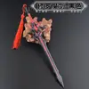Mestre da Alma Douluo vs. Espada Shura Mágica de 22cm Edição de Animação Armas Metálicas Ornamentos Presente Criativo Brinquedo de Liga