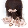 Yiwu Accesorios horquilla flor accesorios para el cabello de alta gama pinza de resorte recogido semi recogido pinza lateral para el cabello clip para cola de caballo que combina con todo