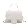 Bolsa Pequena Quadrada Portátil com Padrão de Pedra Tendência Personalizada Nova 2025 Mini Bolsa para Batom Bolsa Transversal com Corrente de Ombro Moda