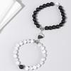 Pulseiras de Casal para Homens e Mulheres, Design de Nicho, Conjunto de Pulseiras Magnéticas Tendência Estilo Ins, Tendência de Joias Transfronteiriça