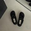 Sapatos de Camada Única com Estampa de Leopardo e Boca Rasa Femininos 2025 Outono Novo Estilo Francês Retro Bico Quadrado Salto Grosso Tira de Fivela de Um Caractere Mary Jane Sapatos da Moda