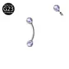 Ventas Directas de Fábrica En Stock G23F136 Aleación de Titanio Colgante de Vidrio Forma de Gota Joyería para Perforaciones Tachuelas para Cejas Tachuelas para Orejas Tachuelas para Labios