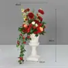 Decoração de Casamento Coluna Romana Adereços de Casamento Vitrine Flores Artificiais Enfeites Vasos de Flores Marcadores de Estrada Flores Cerimônia de Abertura Plástico