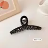 Grampo de Acrílico Grande Marrom de Alto Padrão para Cabelo Feminino Elegante Volume Shark Clip Presilha de Cabelo Versátil