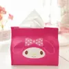Nuevo Dibujo Animado Servilleta Bulto Tejido Biológico Bulto Hogar Coche Stitch Caja de Pañuelos de Cuero PU Servilleta Bulto