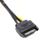 Cable Adaptador de Alimentación Inversa para Tarjeta Gráfica de Puerto de Alimentación Macho de 15P a Hembra de 6P Cable de Alimentación para Tarjeta Gráfica de 6 Pines a 15 Pines