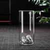 Custom Net Celebrous Mountain View Cup Anti-burst Cup Transparente Espessado Flor Tea Cup Resistente ao calor Copo de chá verde de vidro de boa aparência