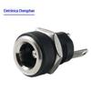 Soquete DC de dois pinos Soquete DC de três pinos 3A Pino central de interface DC de alta corrente 2.0 2.5mm