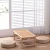 Mesa de Café Pequeña de Ventana Abuhardillada Estilo Japonés, Mesa Tatami, Mesa Baja Simple Inspirada en Zen, Mesa Pequeña de Uso Doméstico para Balcón, Juego de Mesa y Sillas para Casa de Huéspedes