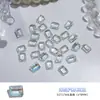 CL25 Sal Marina Queso Caja del Tesoro Arte de Uñas Armadura Portátil Material Recubierto de Hielo Punta Inferior Alien Corazón Torcido Gota de Agua Joyería para Uñas