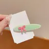 Pinza para el pelo lateral estilo coreano 2025 nuevo para mujer, de alta gama, a la moda, pinza dulce y linda para flequillo, pinza de pico de pato, accesorio para el pelo
