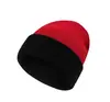 Gorro de Tricô Listrado Jacquard Transfronteiriço Masculino para Uso Externo Proteção Auricular para Ciclismo Gorro de Lã com Barra Combinando Cores Pulôver de Esqui Gorro para Frio
