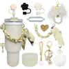 Botella de Agua Térmica Stanley Tapón Antipolvo Taza con Popote Tapa de Taza Correa de Mano Cordón para Botella de Agua Múltiples Estilos Versátiles Set